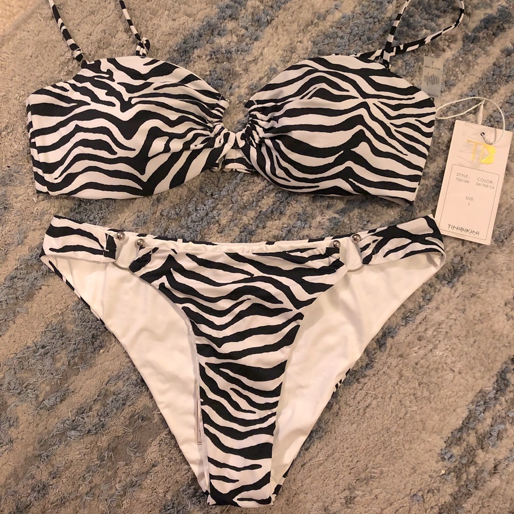 Zebra print bikini